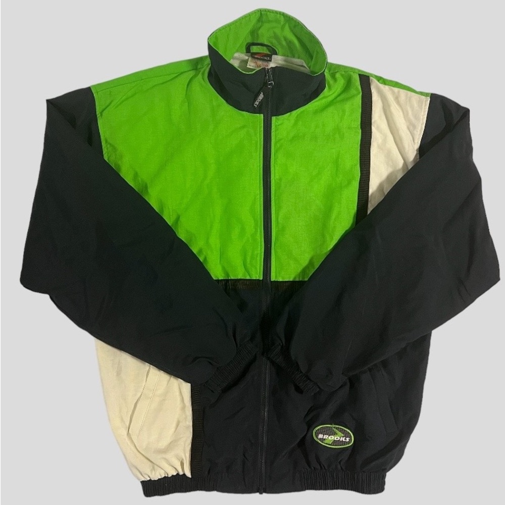 Vintage Brooks Windbreaker- Green/Navy